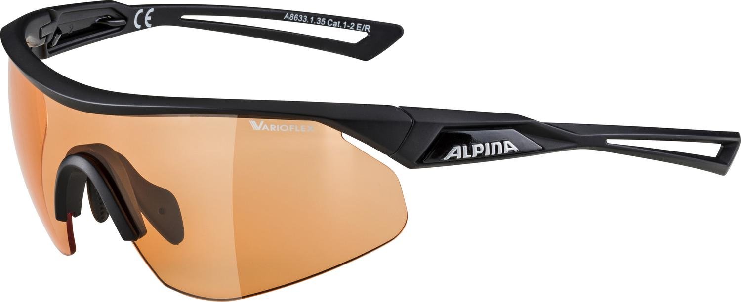 Очки велосипедные Alpina Nylos Shield VL, Black Matt/Orange, A86331_35