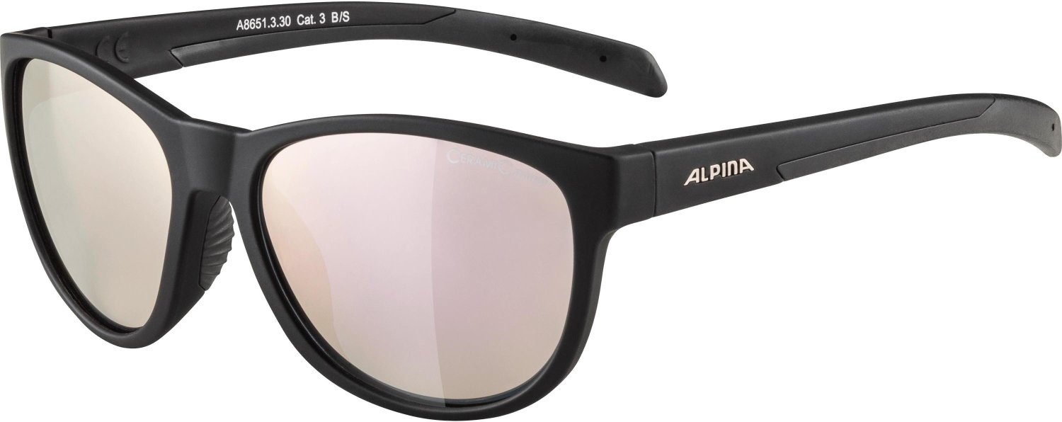Очки велосипедные  Alpina Nacan II, солнцезащитные, Black Matt/Rose-Gold Mirror, A8651330 солнцезащитные очки hipsterkid форма авиатор
