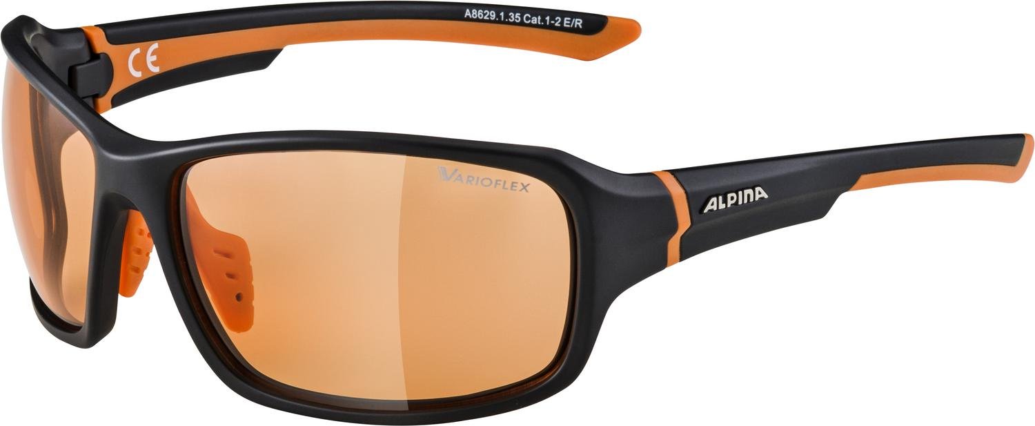Очки велосипедные Alpina Lyron VL, Black Matt Orange/Orange, A8629135