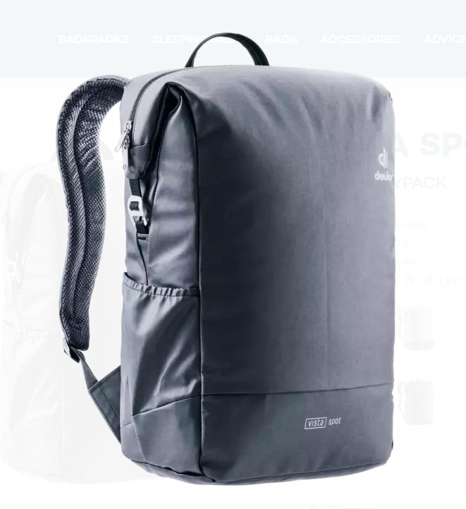 

Велорюкзак Deuter Vista Spot, 18 л, black coat, 2020-21, 3811221_7025
