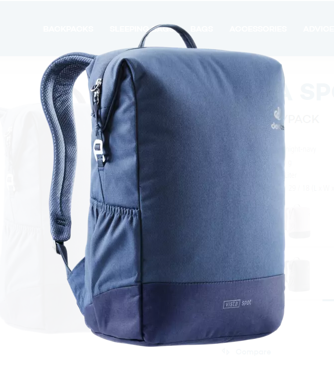 

Велорюкзак Deuter Vista Spot, 18 л, midnight-navy, 2020-21, 3811221_3365