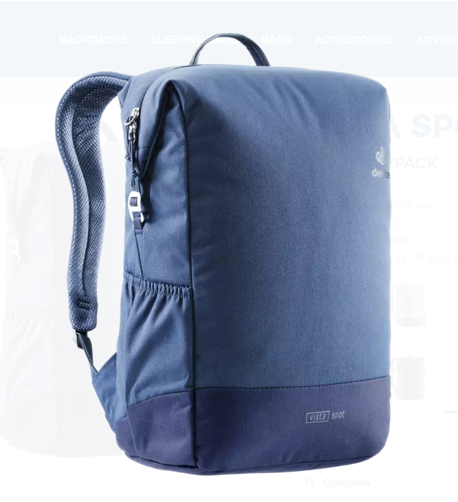 Велорюкзак Deuter Vista Spot, 18 л, midnight-navy, 2020-21, 3811221_3365 hot spot 1 ab