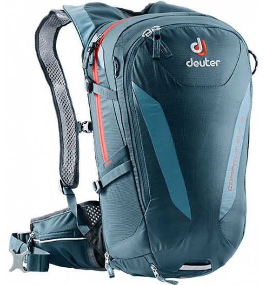 Велорюкзак Deuter Compact EXP, 16 л, arctic-slateblue, 3200315_3386 велорюкзак deuter compact 6 л denim navy 3200018 3383