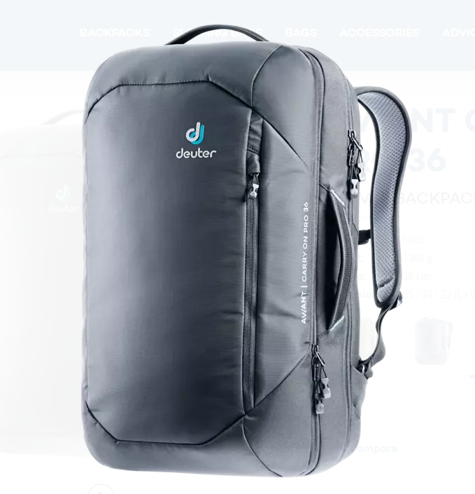 

Велорюкзак Deuter Aviant Carry On Pro, 36 л, black, 3510220_7000