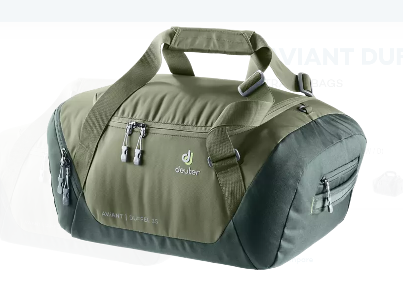 Велорюкзак-сумка Deuter Aviant Duffel, 35 л, khaki-ivy,, 35 л20020_2243