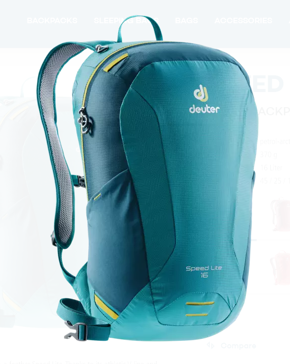 

Велорюкзак Deuter Speed Lite, 16 л, Petrol/Arctic, 3410119_3325