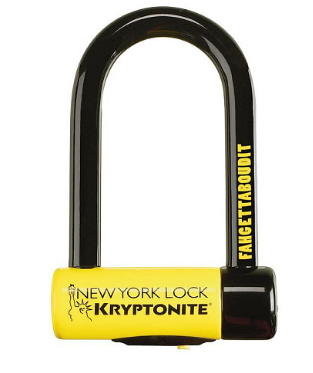 Замок велосипедный Kryptonite New York Fahgettaboudit Lock, 2020, 0720018002178 велосипедный замок kryptonite new york fahgettaboudit цепь u lock на ключ тканевая оболочка 15 x 1500 мм