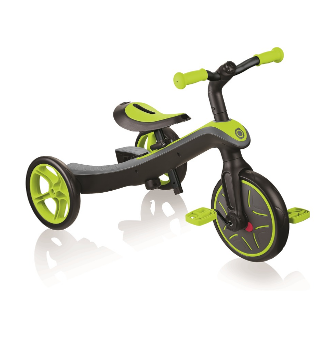 фото Беговел-трансформер globber trike explorer (2 in 1), зеленый, 2020