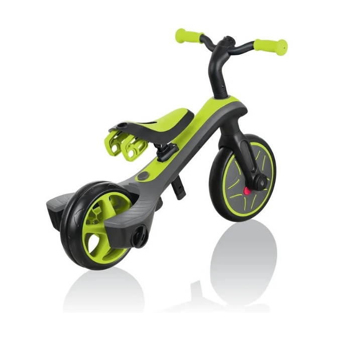 фото Беговел-трансформер globber trike explorer (2 in 1), зеленый, 2020