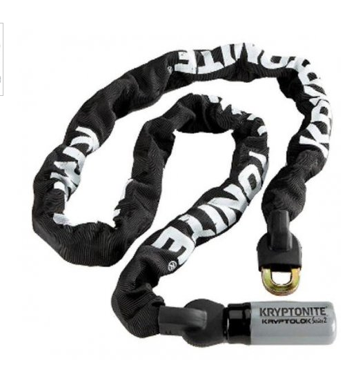 фото Замок велосипедный kryptonite 2020 kryptolok 915 integrated chain, 5" (9.5mm x 150cm), 2020