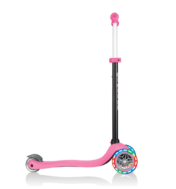 фото Самокат-трансформер globber go up sporty plus lights, трехколесный, детский, светящиеся колеса, розовый