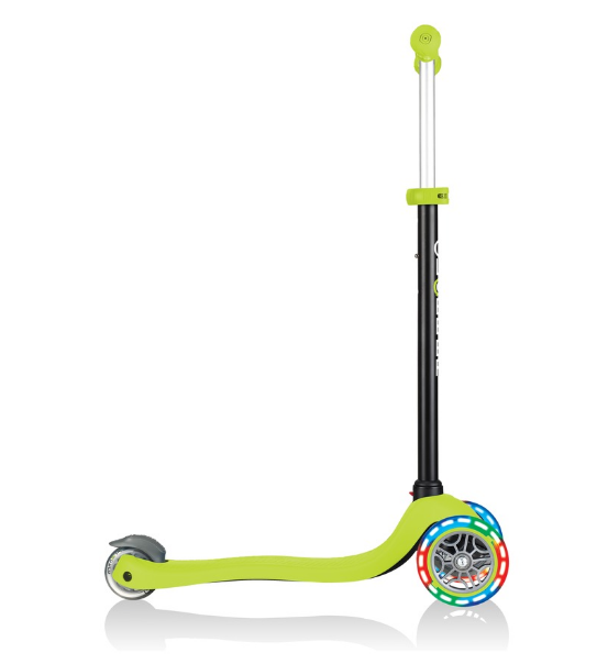 фото Самокат-трансформер globber go up sporty plus lights, трехколесный, детский, светящиеся колеса, зеленый