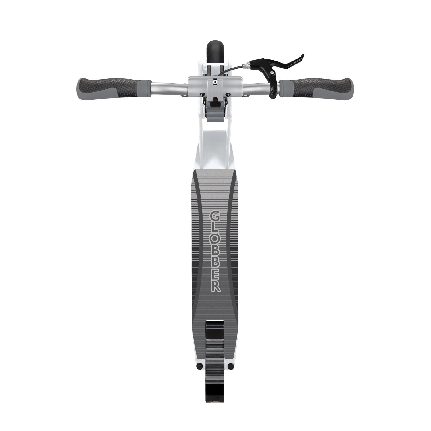фото Самокат globber one k 165 br, складной, двухколесный, нагрузка до 100 кг, белый