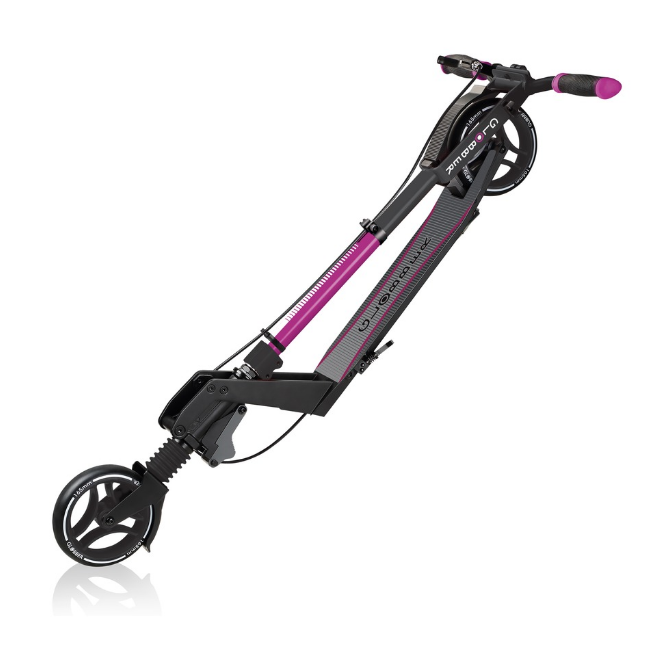 фото Самокат globber one k 165 br, складной, двухколесный, нагрузка до 100 кг, розовый