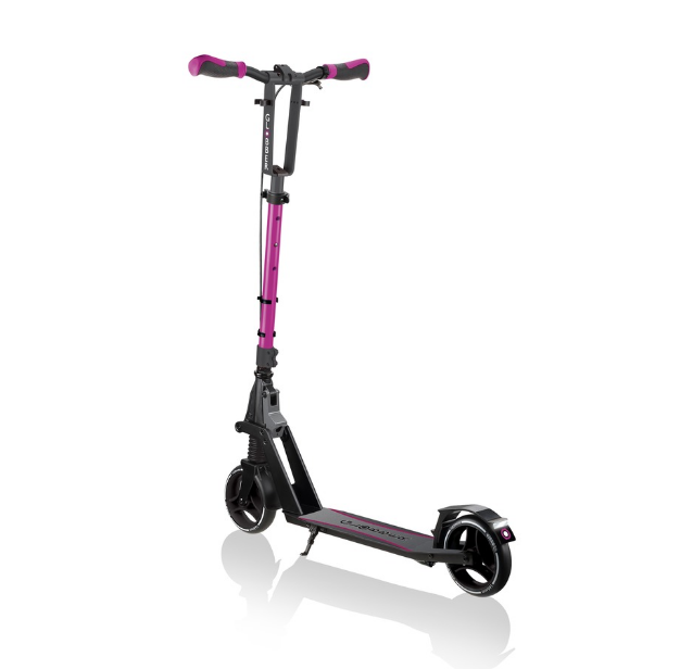 фото Самокат globber one k 165 br, складной, двухколесный, нагрузка до 100 кг, розовый