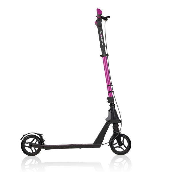 фото Самокат globber one k 165 br, складной, двухколесный, нагрузка до 100 кг, розовый