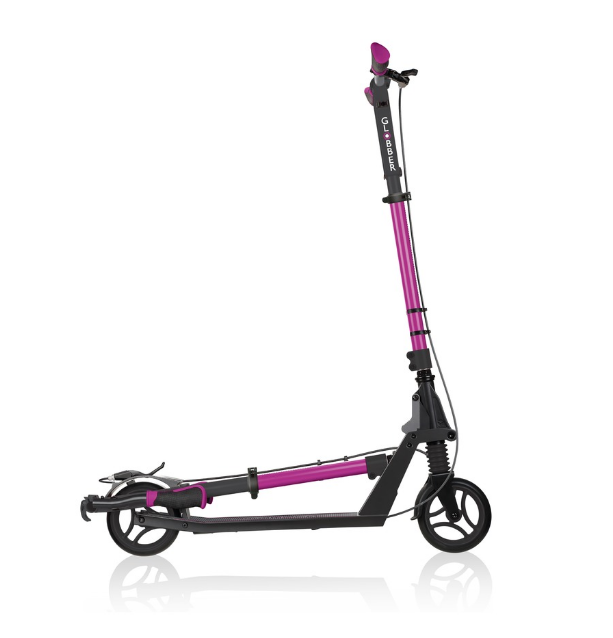 фото Самокат globber one k 165 br, складной, двухколесный, нагрузка до 100 кг, розовый