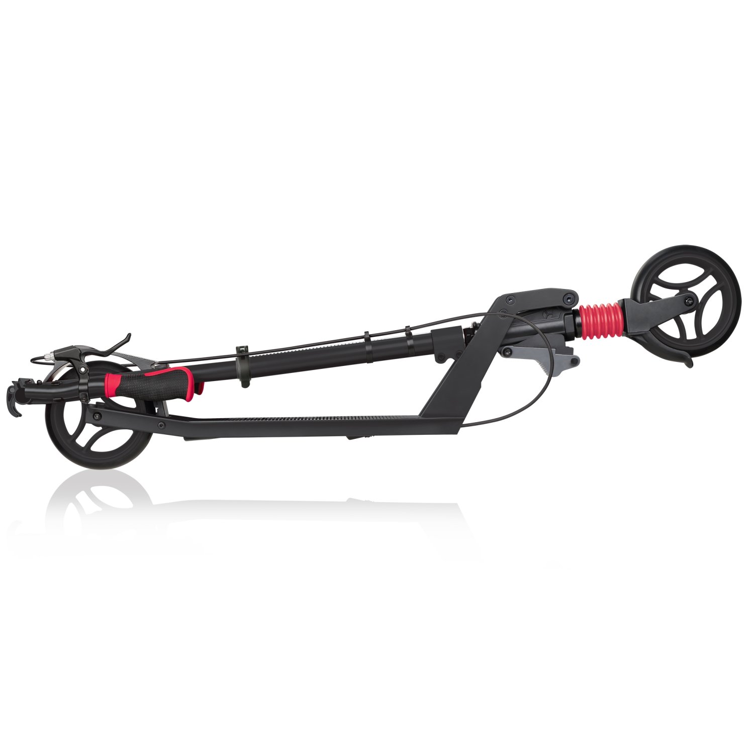 фото Самокат globber one k 165 br, складной, двухколесный, нагрузка до 100 кг, черный