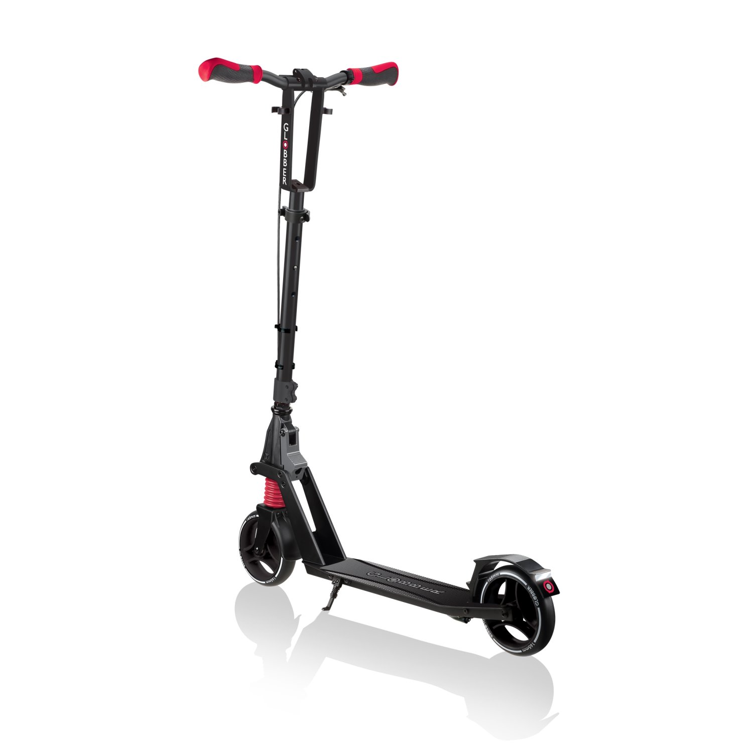 фото Самокат globber one k 165 br, складной, двухколесный, нагрузка до 100 кг, черный