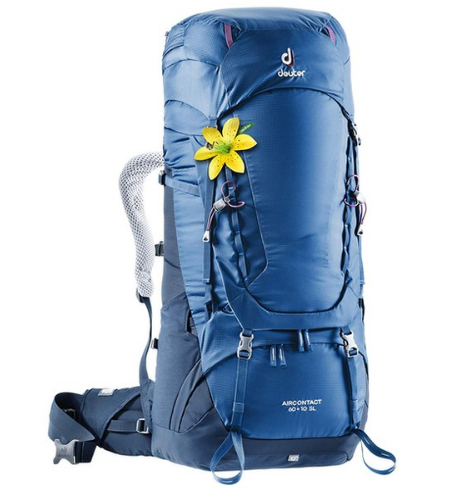 фото Рюкзак туристический deuter aircontact sl, женский, 60 + 10л, steel-midnight, 3320419_3399