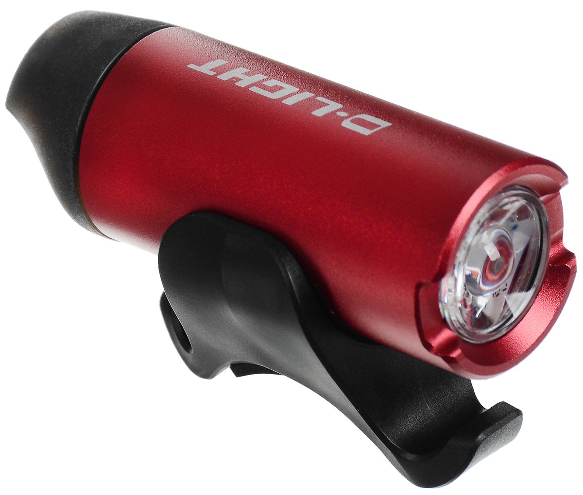 фото Фонарь велосипедный d-light с зарядкой от usb cg-123p, красный, 3072