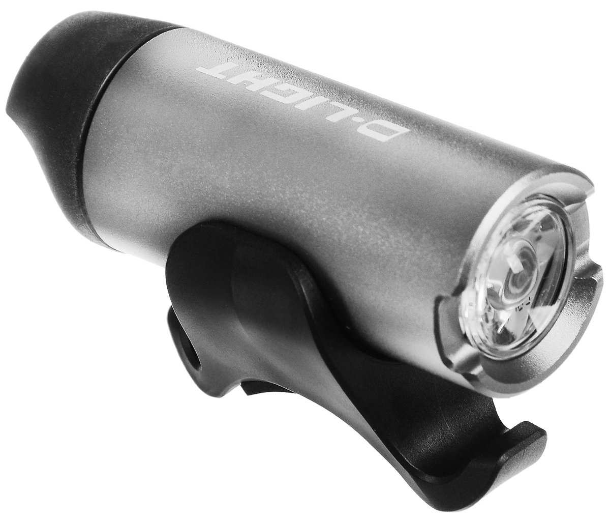 фото Фонарь велосипедный d-light с зарядкой от usb cg-123p, серебристый, 3075