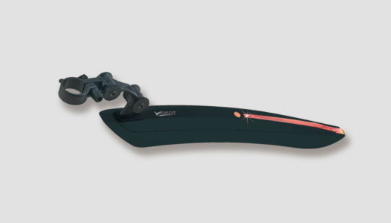 

Крыло велосипедное V-GRIP, заднее с диодом, черный, 8012, Черно- белый