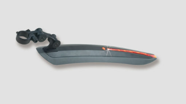 

Крыло велосипедное V-GRIP, заднее, с диодом, серо-черный, 8001, Серые