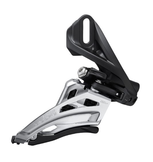 

Переключатель передний SHIMANO Deore M4100-D, side-swing, direct mount, для 2x10 Speed, угол 64-69, для 38T, IFDM4100D4