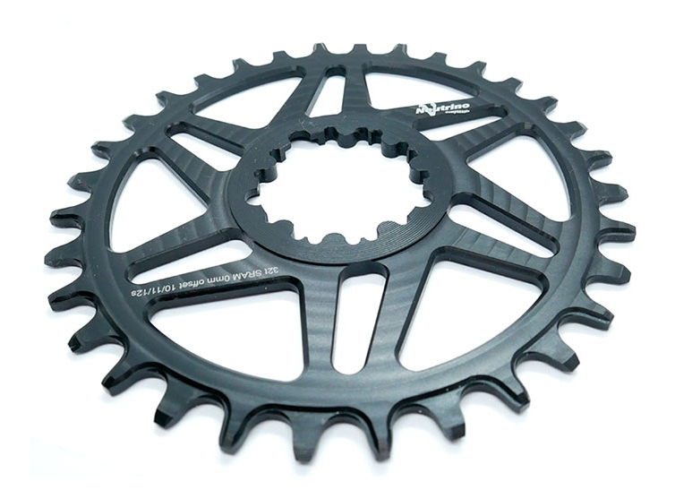 

Звезда велосипедная Neutrino Sram DM, смещение 0мм, круг, 30t, черный, NCSRAM0R30BK