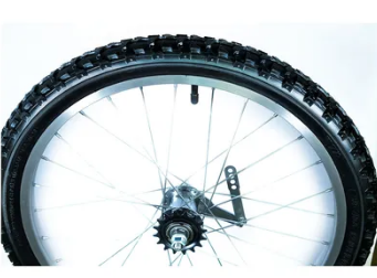 фото Колесо велосипедное forward, 20", заднее, алюминиевый обод, тормозная втулка, в сборе с покрышкой, черный, ут00019441