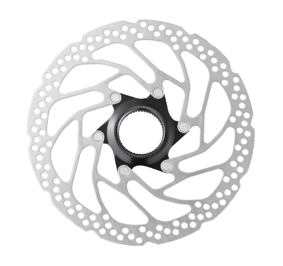 

Ротор велосипедный Shimano RT30, 160мм, Center Lock, только для полимерных колодок, ESMRT30S2, Серебристый