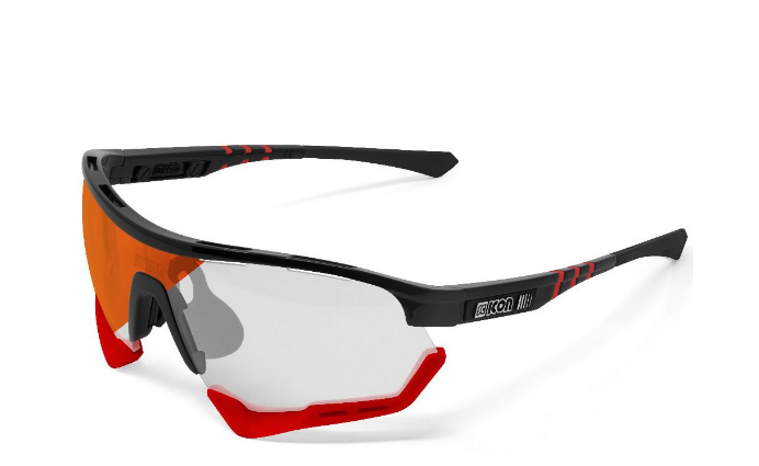 

Очки велосипедные SCICON Aerotech Photochromic, Red Mirror/Black Gloss, EY13160203