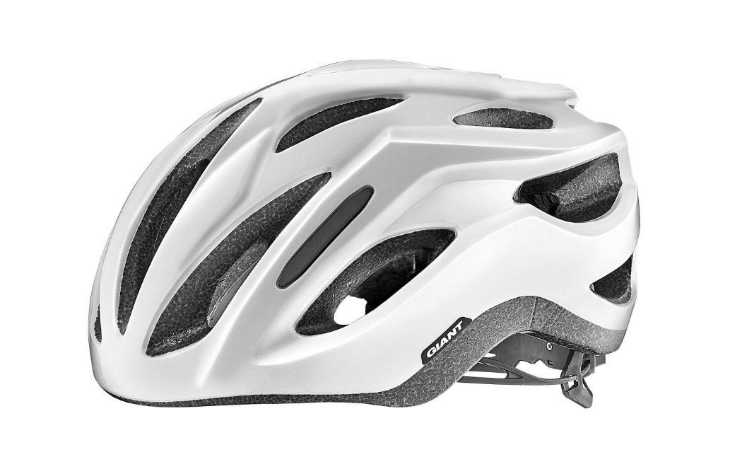 фото Шлем велосипедный giant rev comp, блестящий металлик белый (размер: m/l (53-61 см))