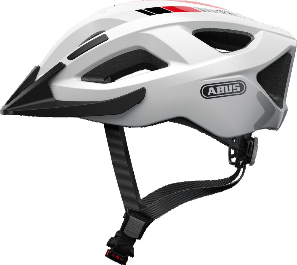 фото Шлем велосипедный abus aduro 2.0, race white, 2021 (размер: s(51-55см))