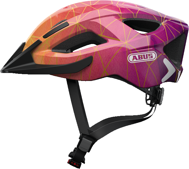 фото Шлем велосипедный abus aduro 2.0, gold prism (золотой/розовый) (размер: m(52-58см))