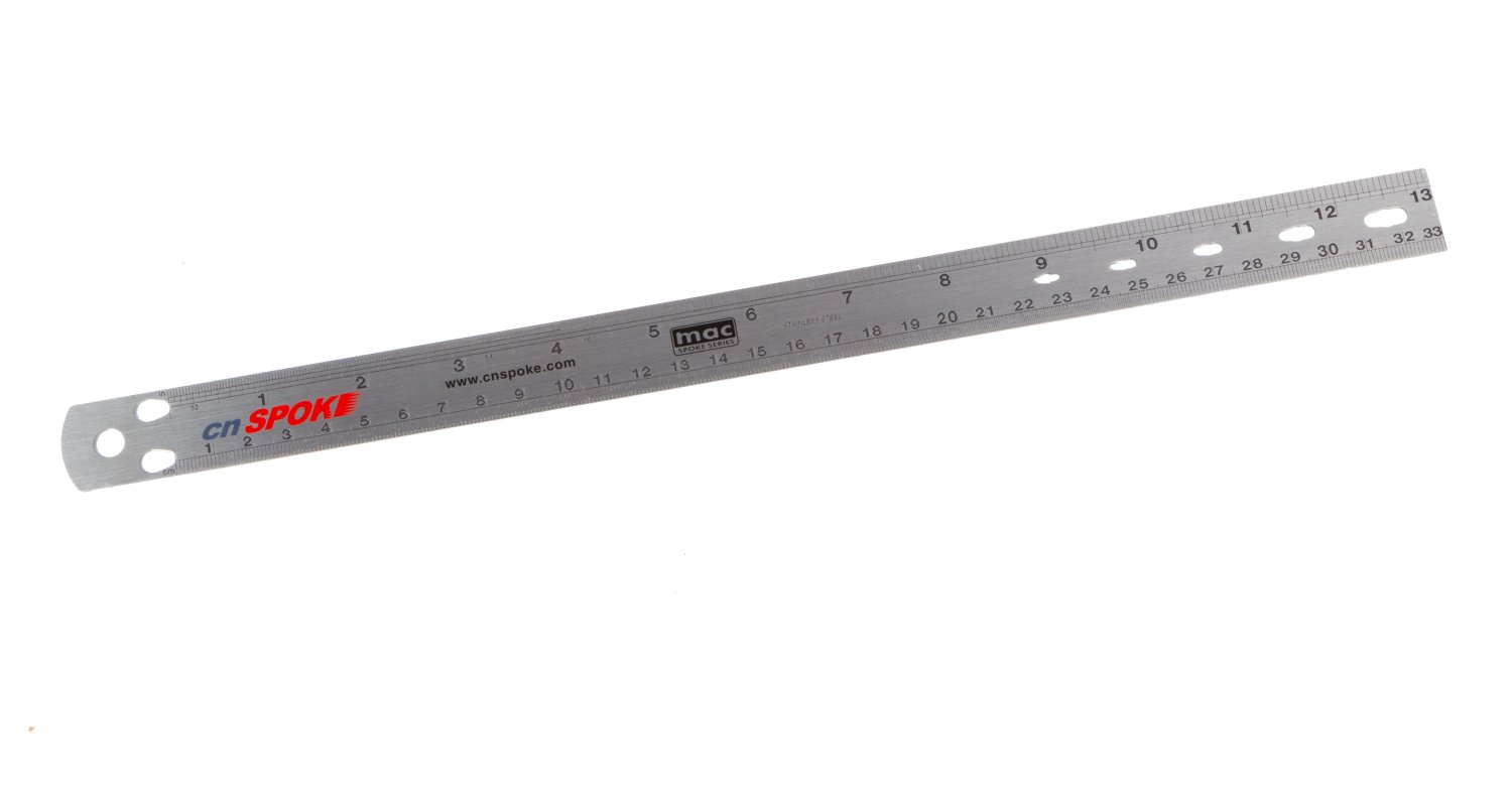 Линейка CNSPOKE для точного измерения длины спиц/размера ниппеля, 5-880021 измеретель натяжения спиц cnspoke тензометр в кейсе 5 880351