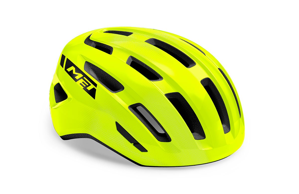 фото Велошлем met miles fluo yellow/glossy 2021 (размер: s/m (52/58 см))