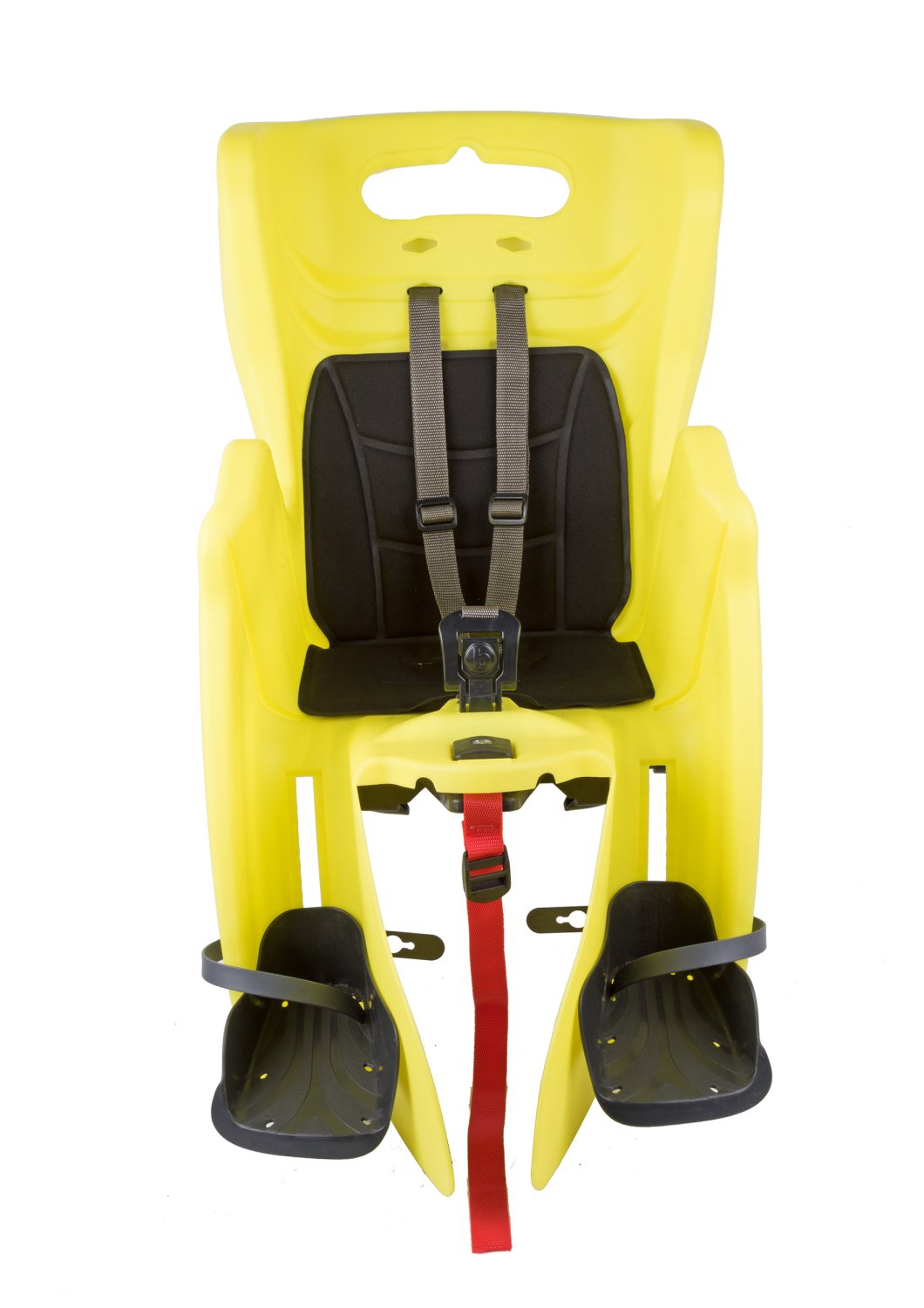 Детское велокресло BELLELLI Little Duck (3) Hi-Viz, на багажник, жёлтое,  до 7лет /22 кг, 0-280235