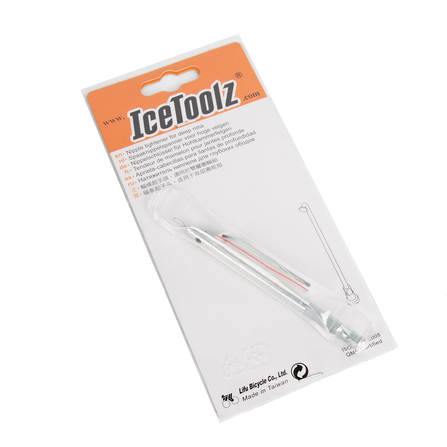 фото Ключ спицевой ice toolz, для глубоких ободов, 12s4
