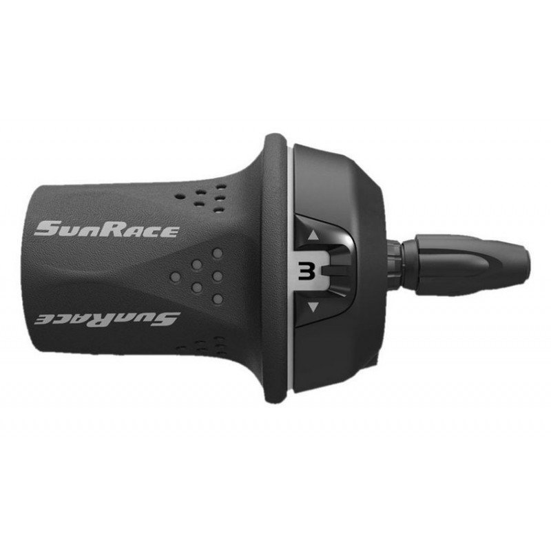 

Шифтер велосипедный SUNRACE TSM21.L300.GS0.HP, грипшифт, левый, 3 скорости, трос 1700 мм, 06-201575
