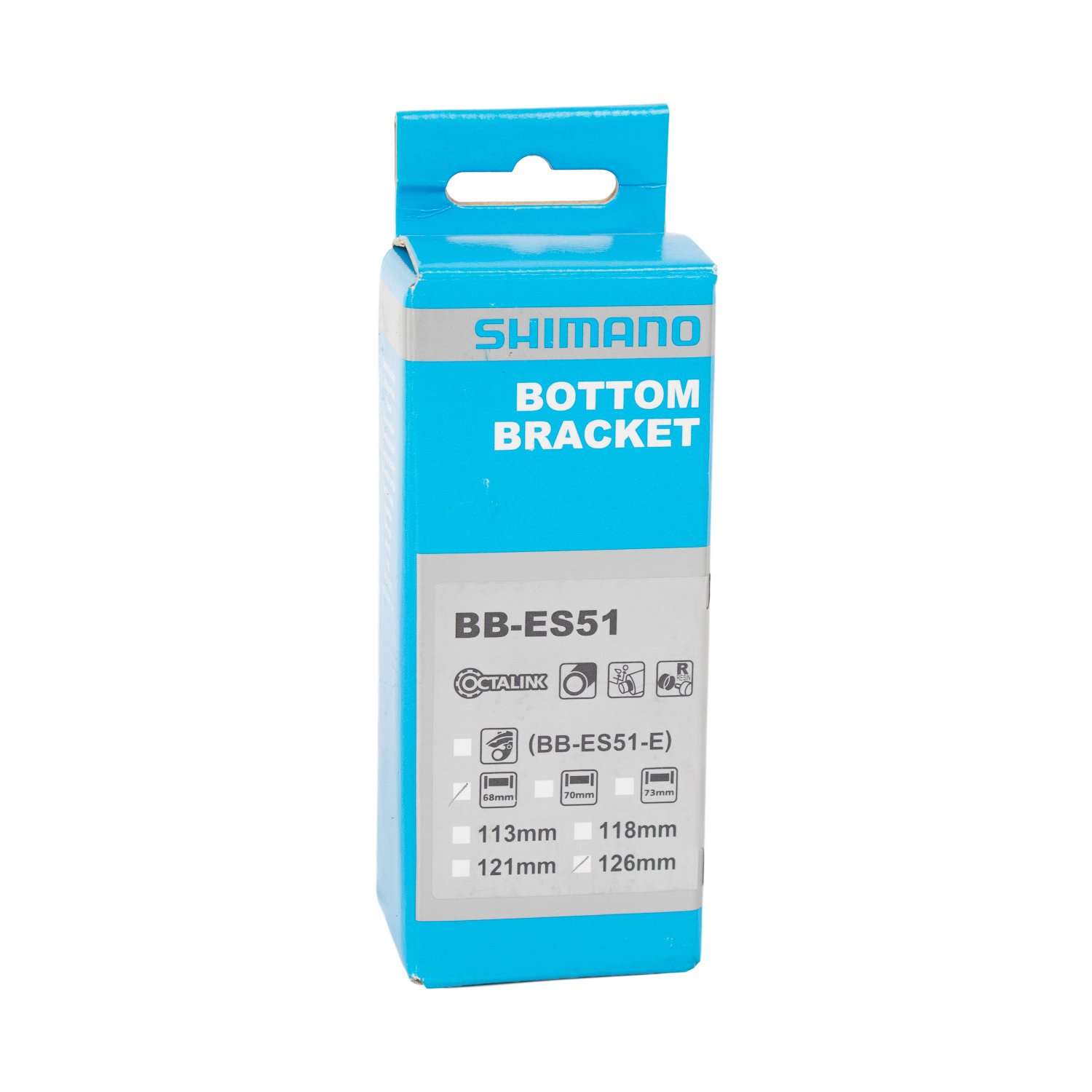 фото Каретка велосипедная shimano es51, 68/126, octalink, без болтов ebbes51b26