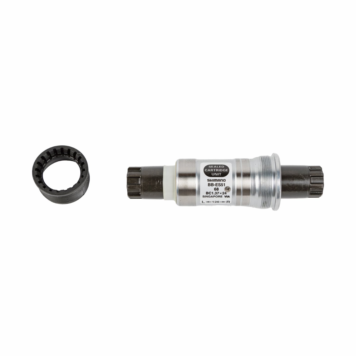 фото Каретка велосипедная shimano es51, 68/126, octalink, без болтов ebbes51b26