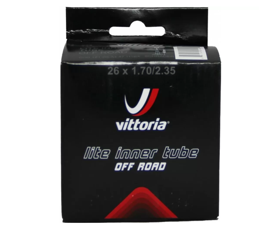 Камера велосипедная VITTORIA MTB Lite, 26x1.70/2.35, AV schrader 48 mm, 1Z1.2I6.A4.47.111BX УТ-00247138 - фото 1
