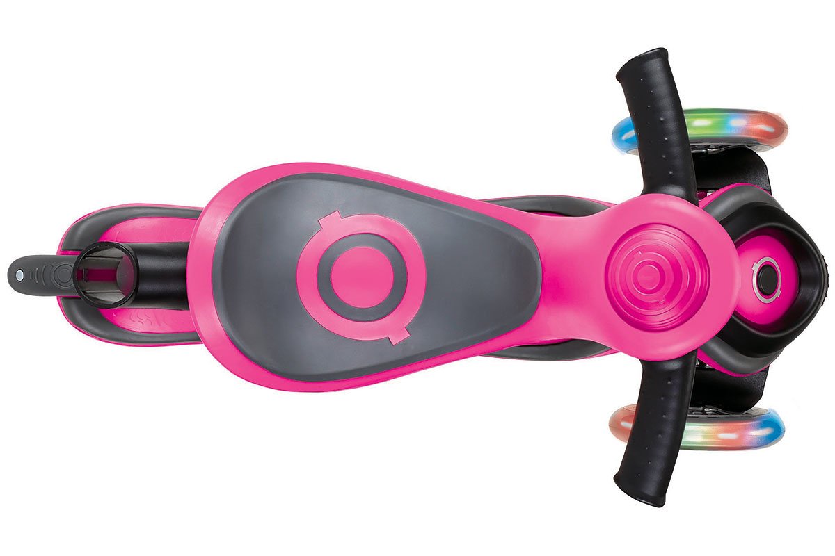 фото Самокат-трансформер globber evo 5 in 1 lights, трехколесный, светящиеся колеса, розовый, 457-110