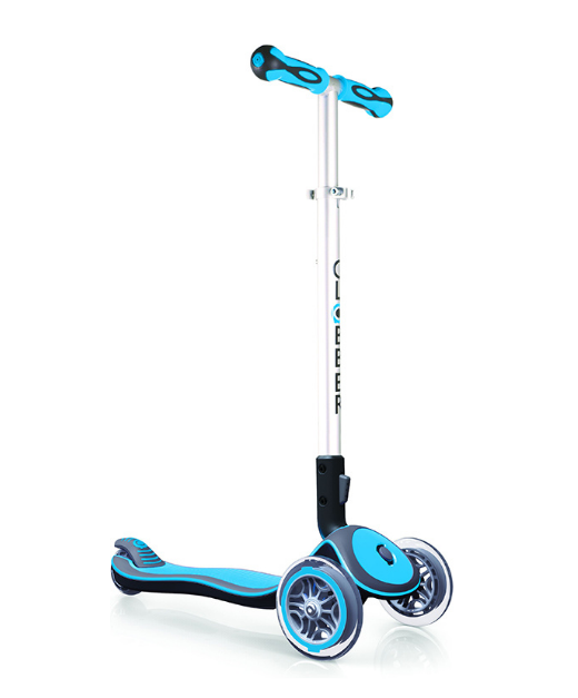 Самокат Globber ELITE S, трехколесный, складной, детский, голубой, 446-101 лыжные палки kv elite pro clip 22p020q голубой