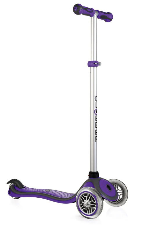Самокат Globber PRIMO PLUS, трехколесный, детский, фиолетовый, 440-103-2 улиткины вперёд