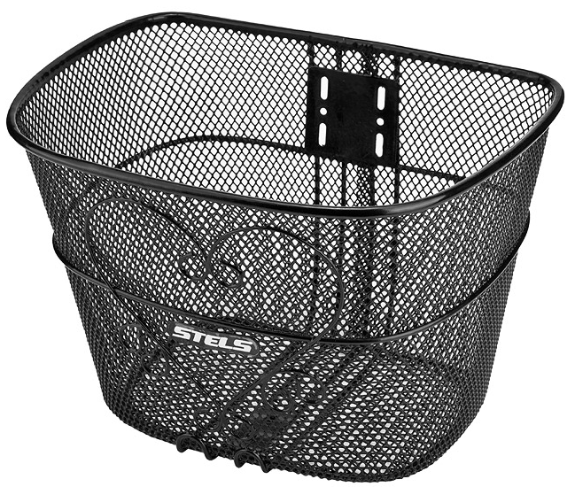 

Велокорзина STELS JL-072, передняя, стойки для 28", чёрная, 270054, Чёрный