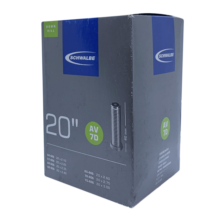 

Камера велосипедная SCHWALBE AV7D, DOWNHILL, TR4, 20" (54/75-406), автониппель IB 40 mm, 05-10415740