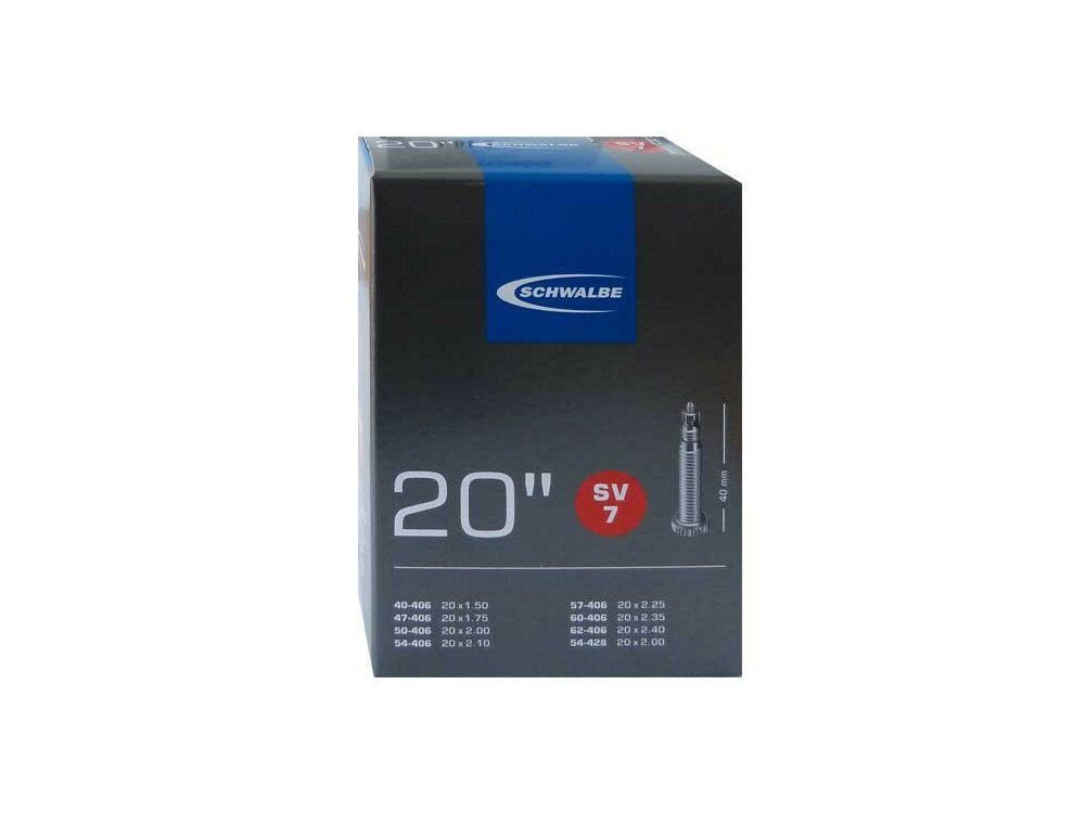 Камеры для велосипеда  ВашВелосипед Камера велосипедная SCHWALBE, 20, 40/62-406 IB, SV7 40 mm, 05-10415313